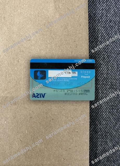 Greece Alpha Bank visa card VERSION 2 photolook back